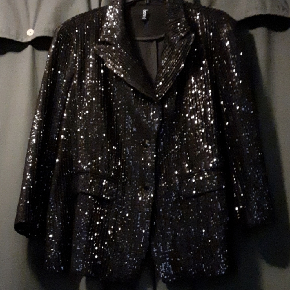 Stunning black sequin jacket